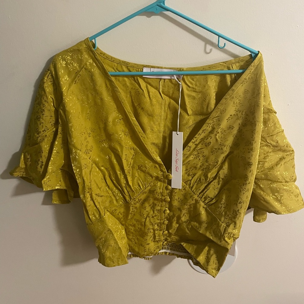 Lisa Says Gah! V Neck Blouse in Size 2X New with Tags
